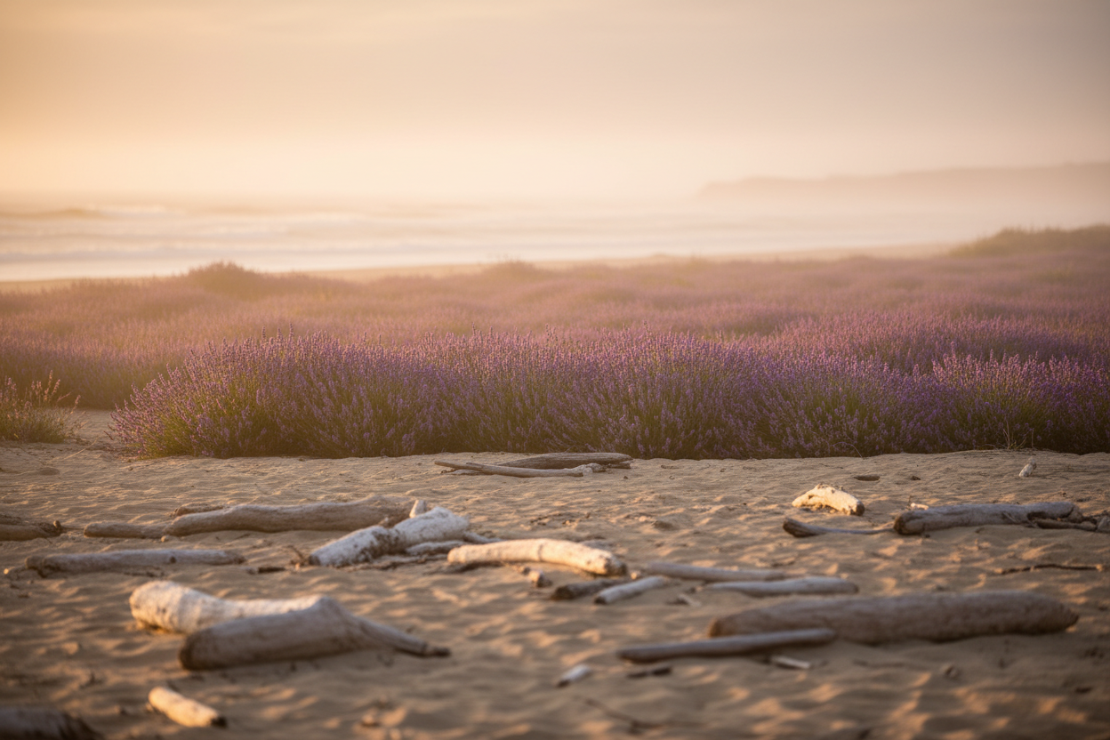 Lavender Driftwood Candle