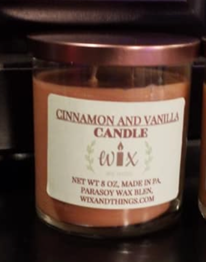 Cinnamon and Vanilla Candle